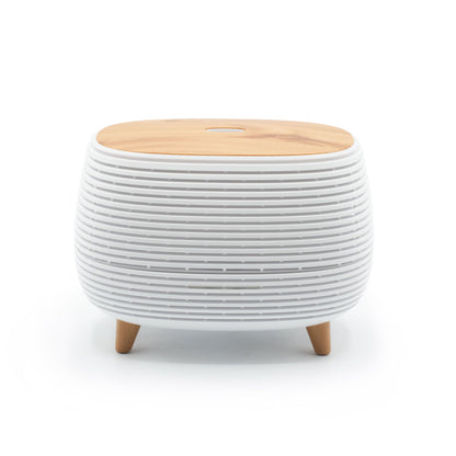 Diffuseur Huiles Essentielles Nervuré – Lumière Changeante, Télécommande