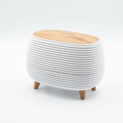 Diffuseur Huiles Essentielles Nervuré – Lumière Changeante, Télécommande