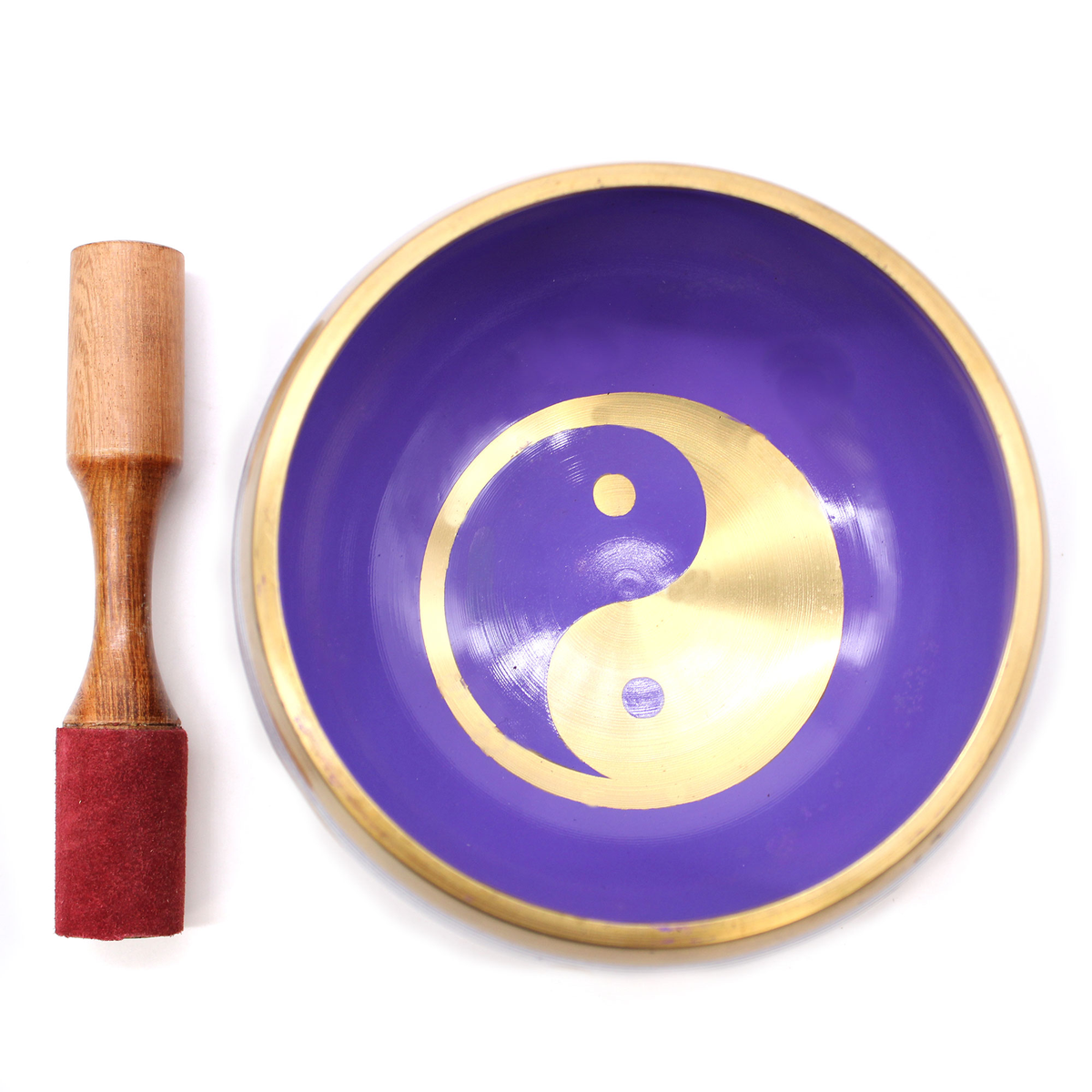 Détail du symbole yin et yang sur le grand bol