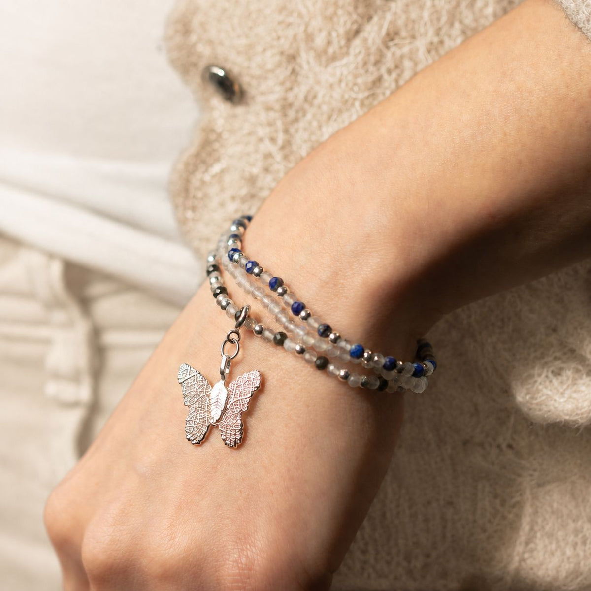 Coffret 3 Bracelets en Pierres Naturelles – Aurores Boréales