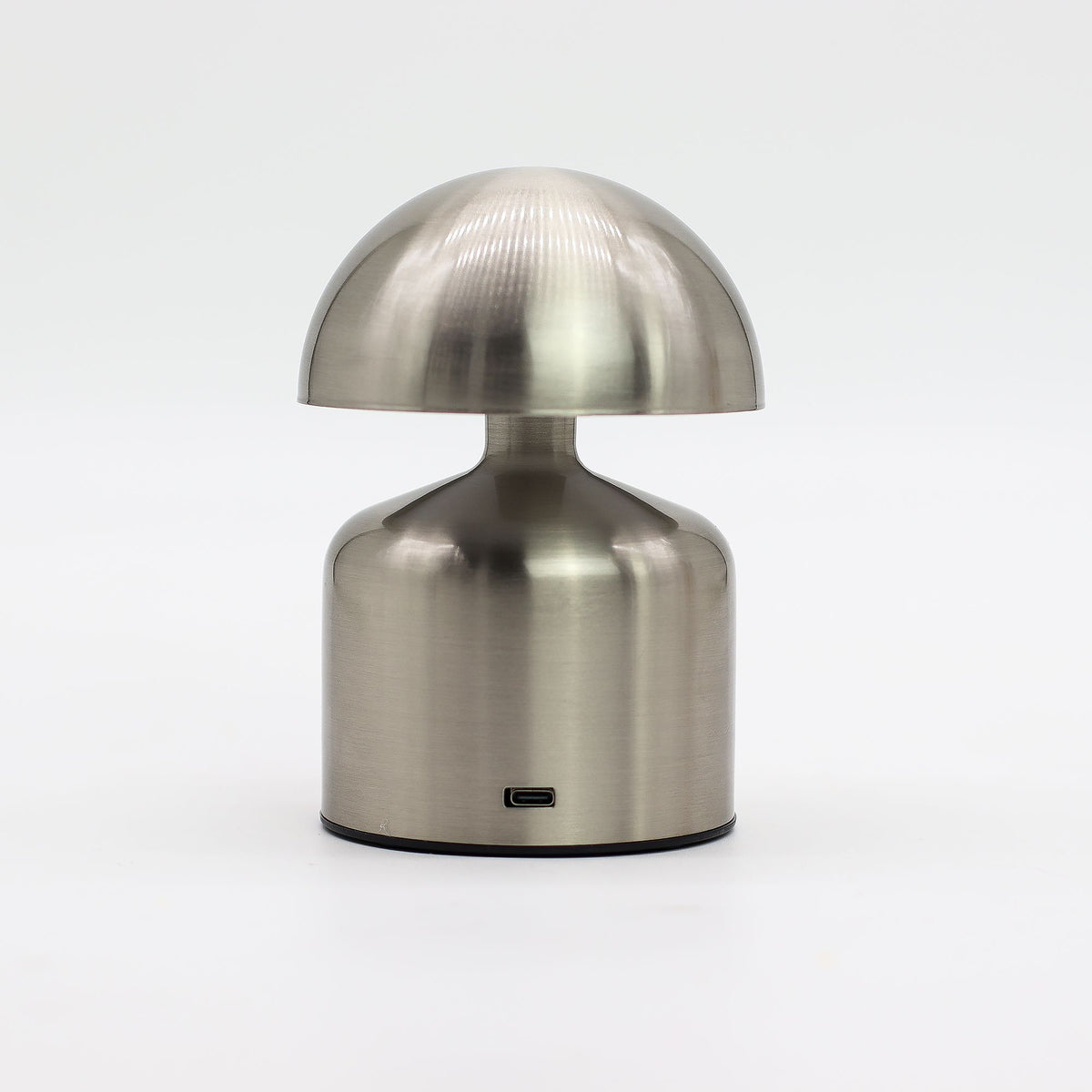 Lampe Champignon Tactile Argentée – Veilleuse Rechargeable USB-C