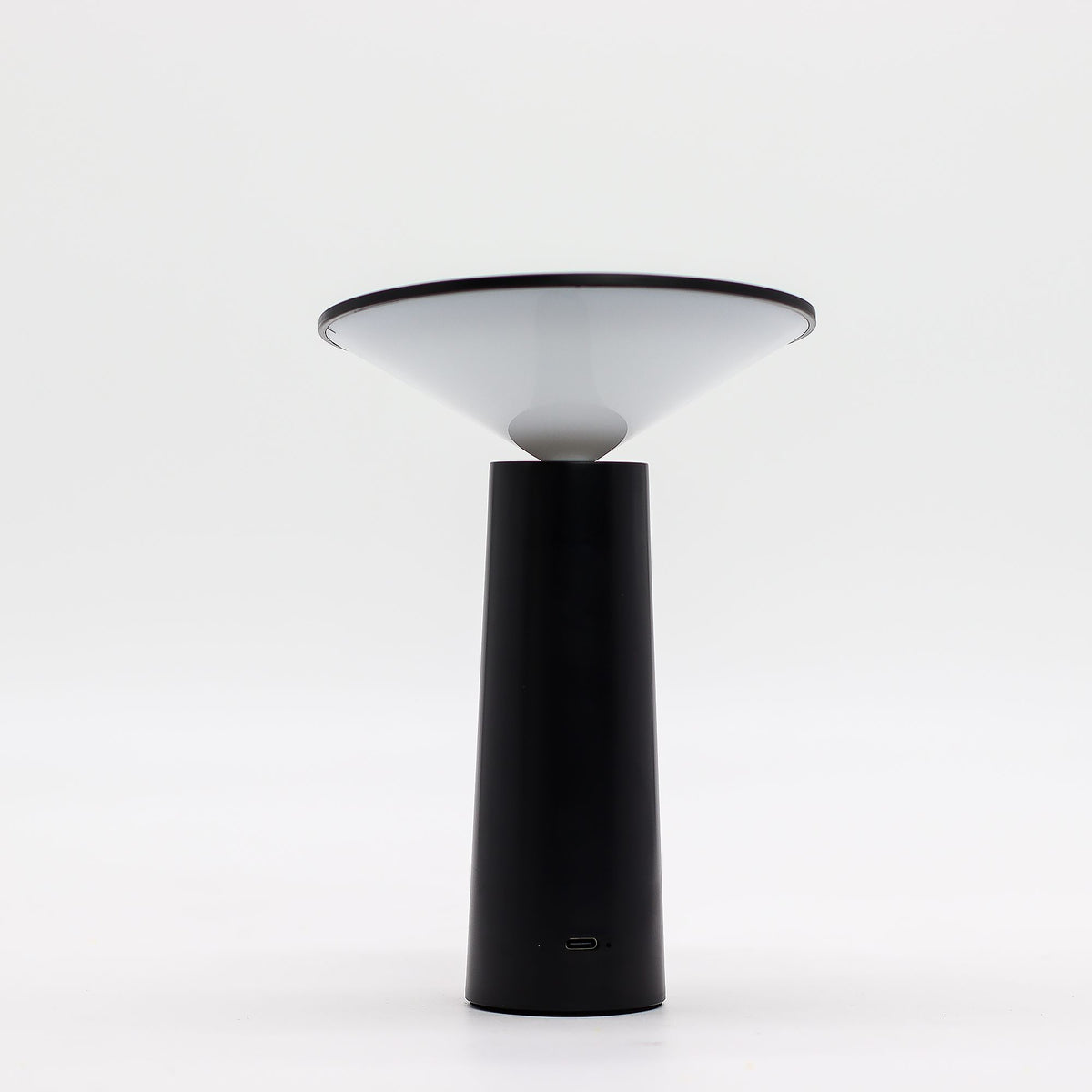 Lampe Champignon Tactile Noire Orientable – Projection Lumineuse USB-C