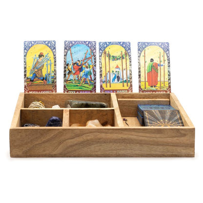Porte-cartes intégré du coffret de tirage