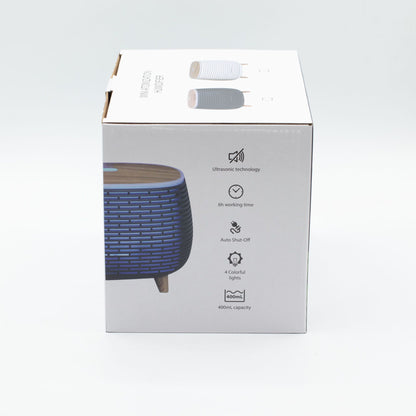 Diffuseur Huiles Essentielles Nervuré – Lumière Changeante, Télécommande
