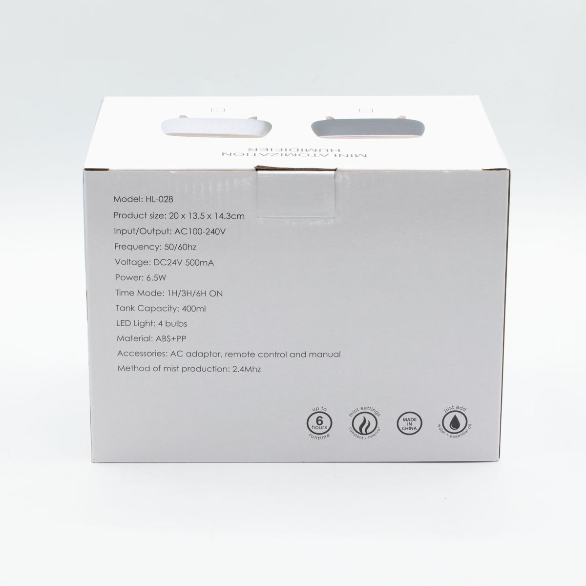 Diffuseur Huiles Essentielles Nervuré – Lumière Changeante, Télécommande