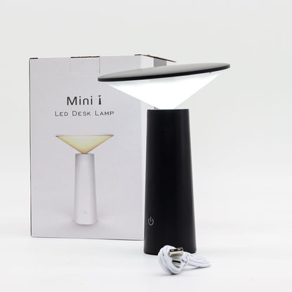Lampe Champignon Tactile Noire Orientable – Projection Lumineuse USB-C