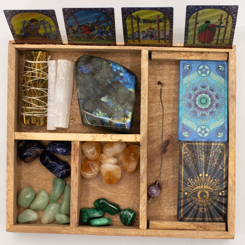 Coffret de tirage large vu de dessus, fermé