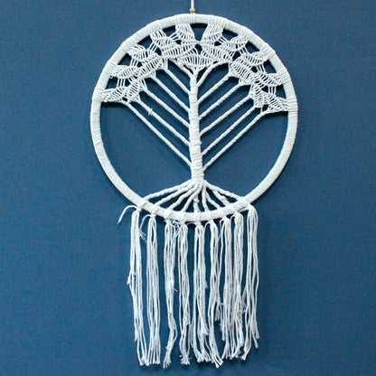 Attrape-rêves arbre de vie tissé à la main, anneau de 42 cm