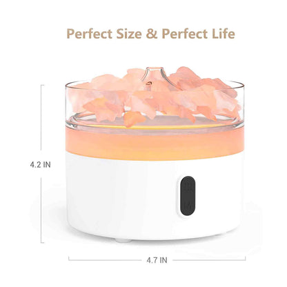 Diffuseur Huiles Essentielles à Pierres de Sel – Effet Flamme, USB-C