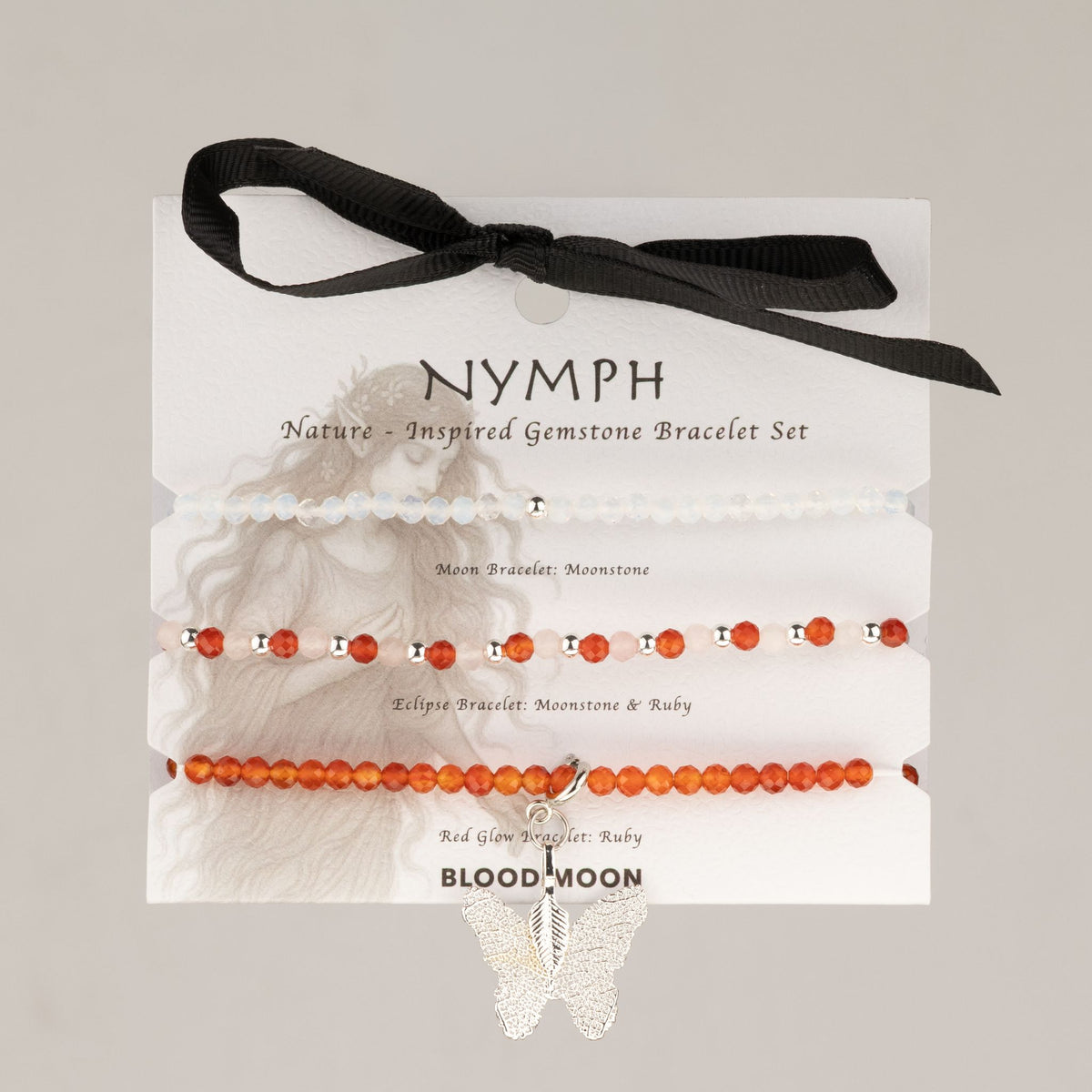 Coffret 3 Bracelets en Pierres Naturelles – Lune de Sang
