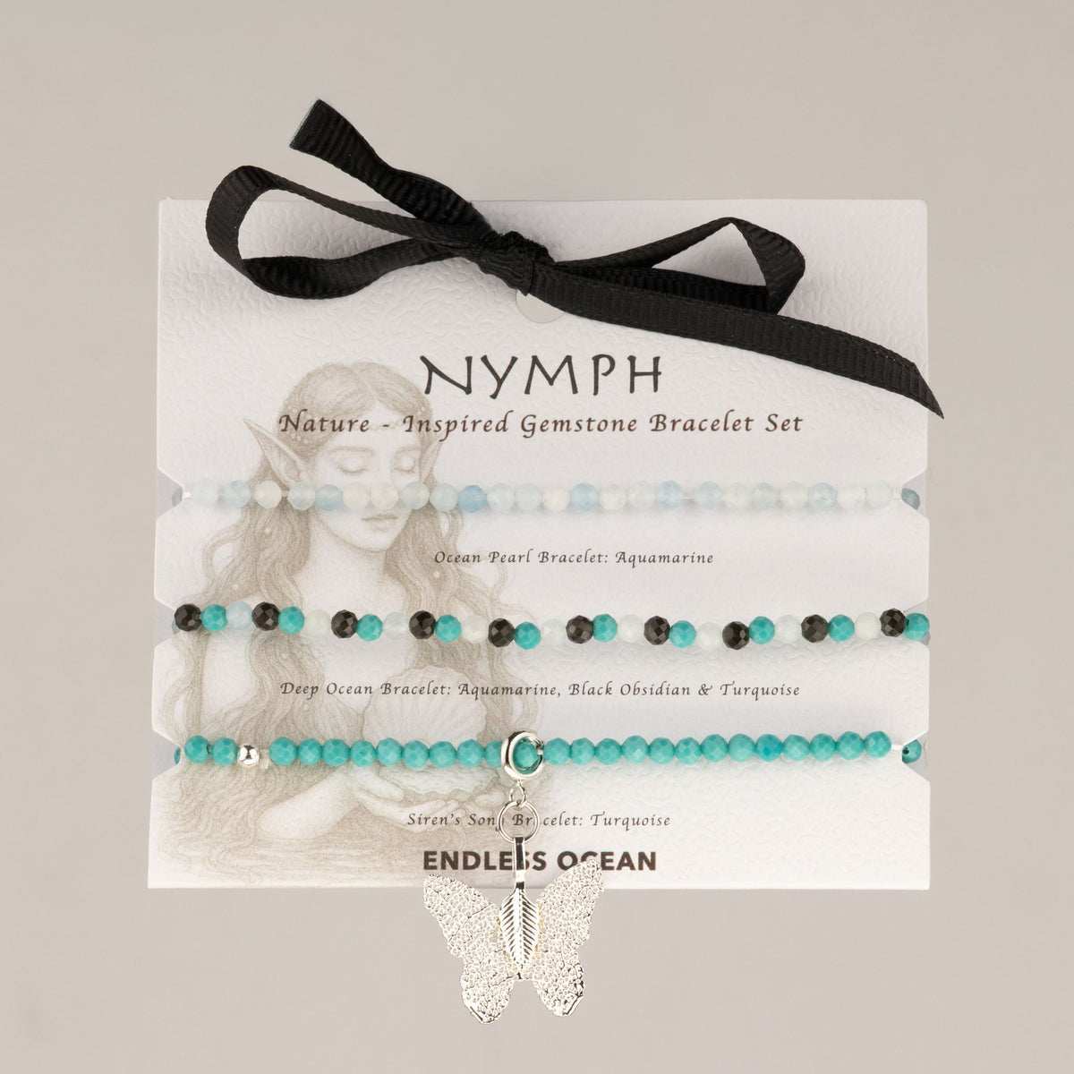 Coffret 3 Bracelets en Pierres Naturelles – Océan Infini