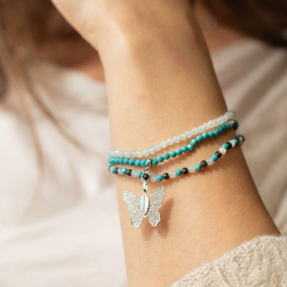 Coffret 3 Bracelets en Pierres Naturelles – Océan Infini