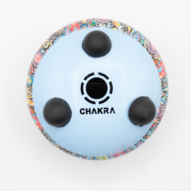 Détail de la coque multicolore du tongue drum 13 cm