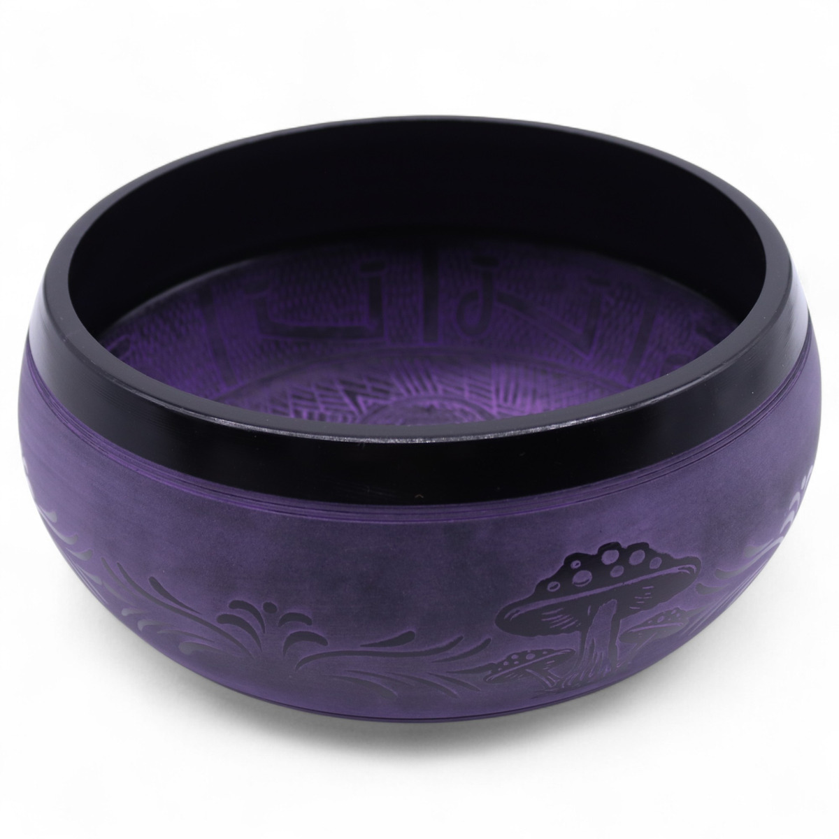 Bol chantant extra sonore en laiton violet 23 cm
