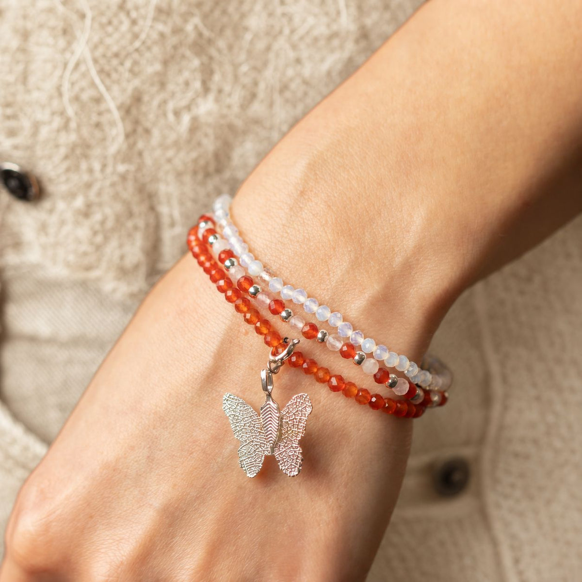 Coffret 3 Bracelets en Pierres Naturelles – Lune de Sang