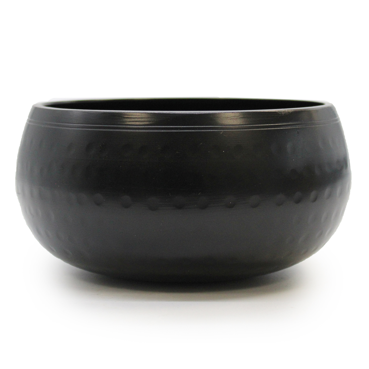 Bol chantant martelé noir 15 cm