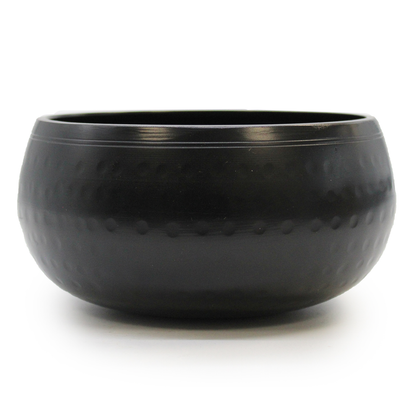 Bol chantant martelé noir 15 cm