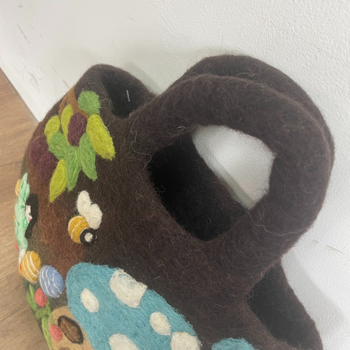 Sac en Feutre Jardin Féerique – Feutré à l'Eau, 35 × 27 cm