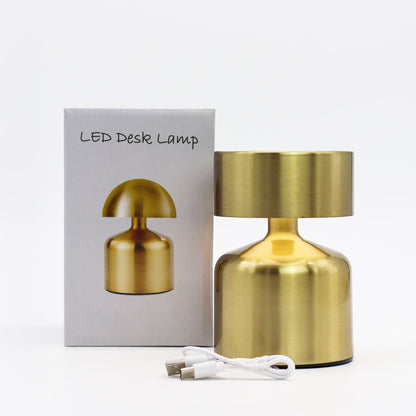 Lampe Champignon Tactile Bronze – Veilleuse Rechargeable USB-C