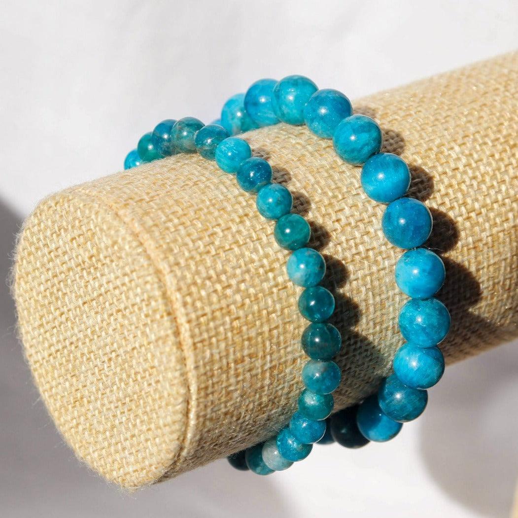 Bracelet en Apatite bleue-0