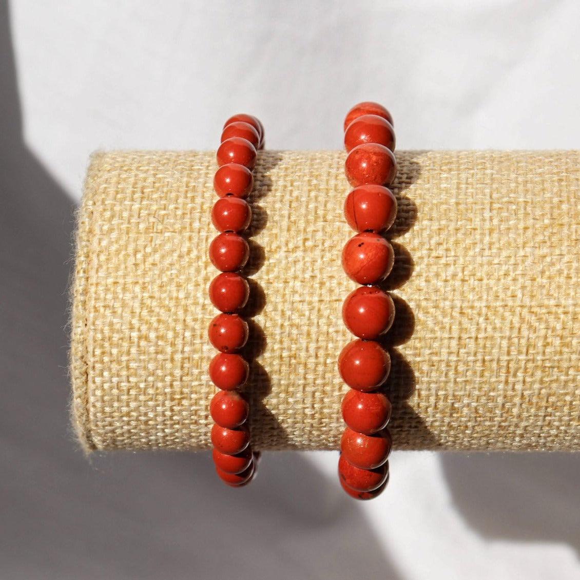Bracelet en Jaspe rouge-1