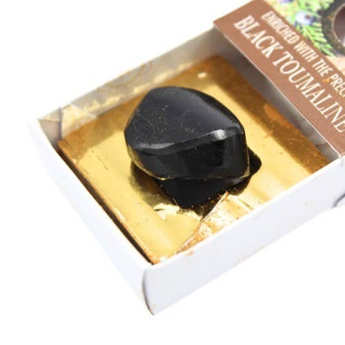 Encens Green Tree Pierre Précieuse – Protection & Sérénité au Bois de Santal avec Tourmaline Noire