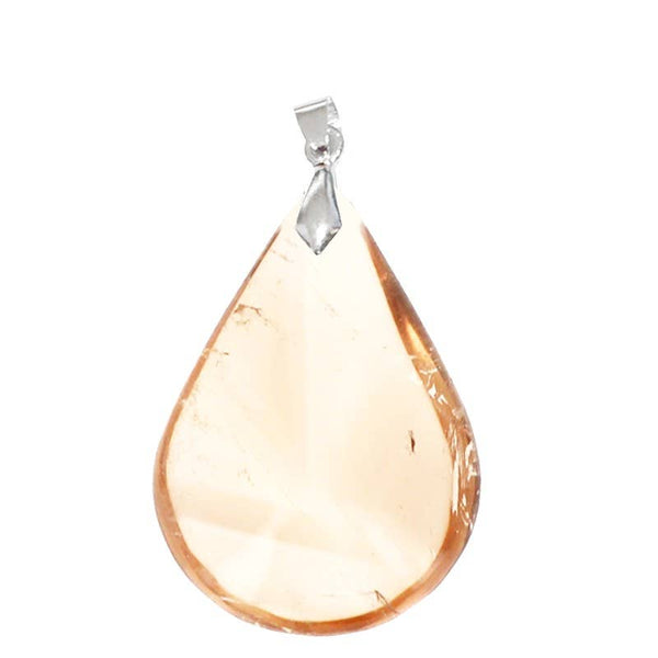 Pendentifs Véritable Citrine Naturelle Goutte
