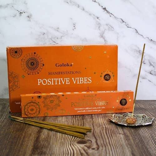 Encens aux Pierres Précieuses Goloka Manifestations – Positive Vibes