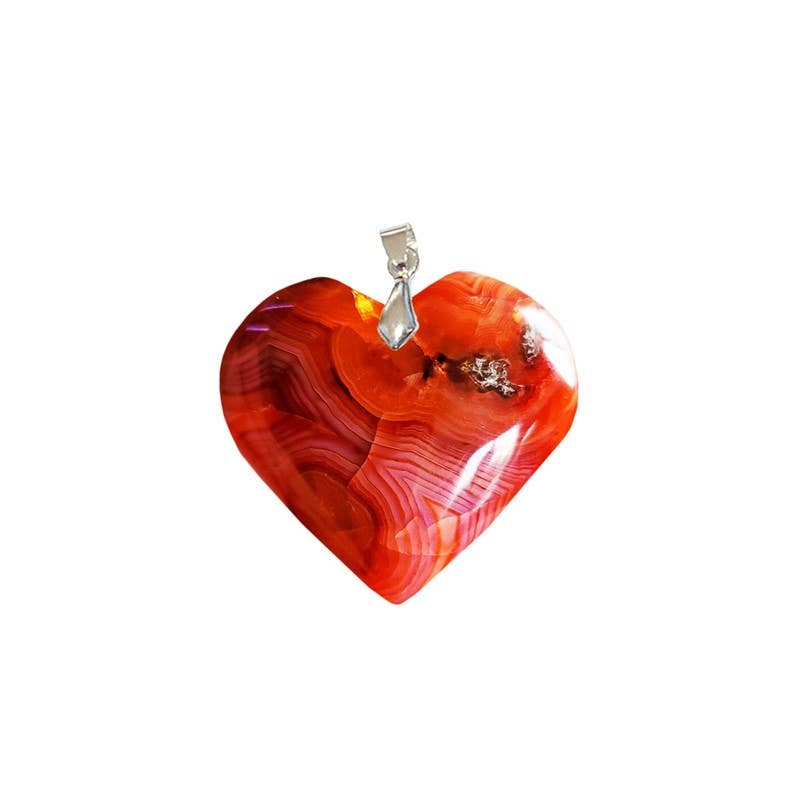 Pendentifs Cornaline Cœur