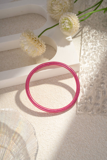 Bracelet Jonc Bouddhiste Pailleté – Coloris au Choix • Léger & Lumineux