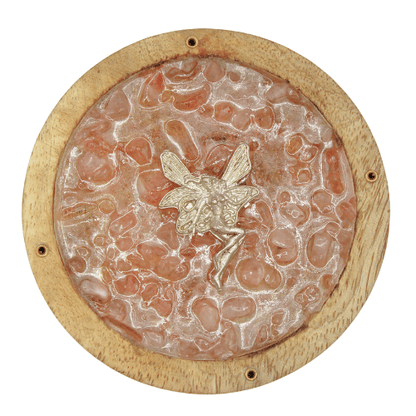 Porte-Encens Fée – Éclats de Quartz Rose