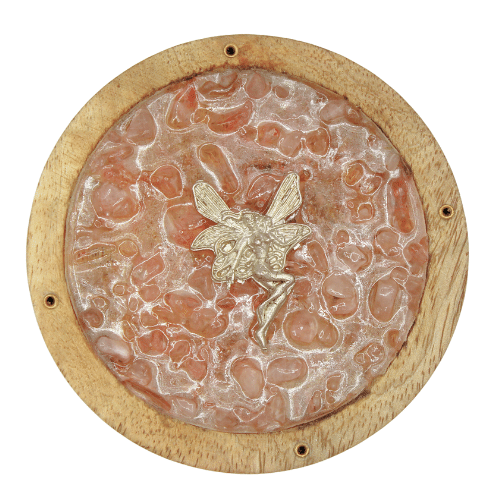 Porte-Encens Fée – Éclats de Quartz Rose